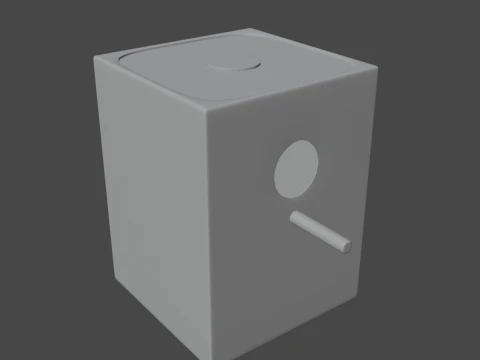 Wooden Birdhouse B 03 3D Model