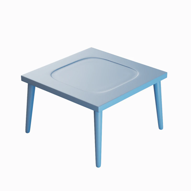Plastic Table 01 3D Model .c4d .max .obj .3ds .fbx .stl .blend 