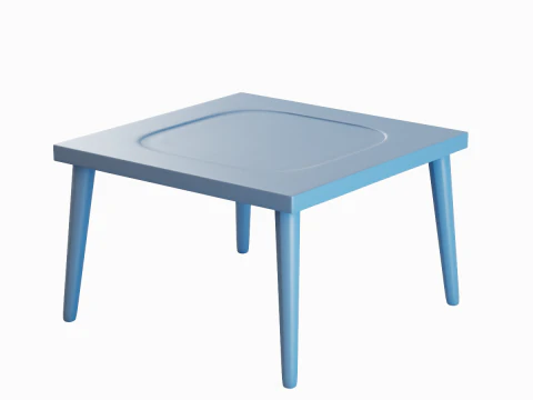 Plastic Table 01 3D Model