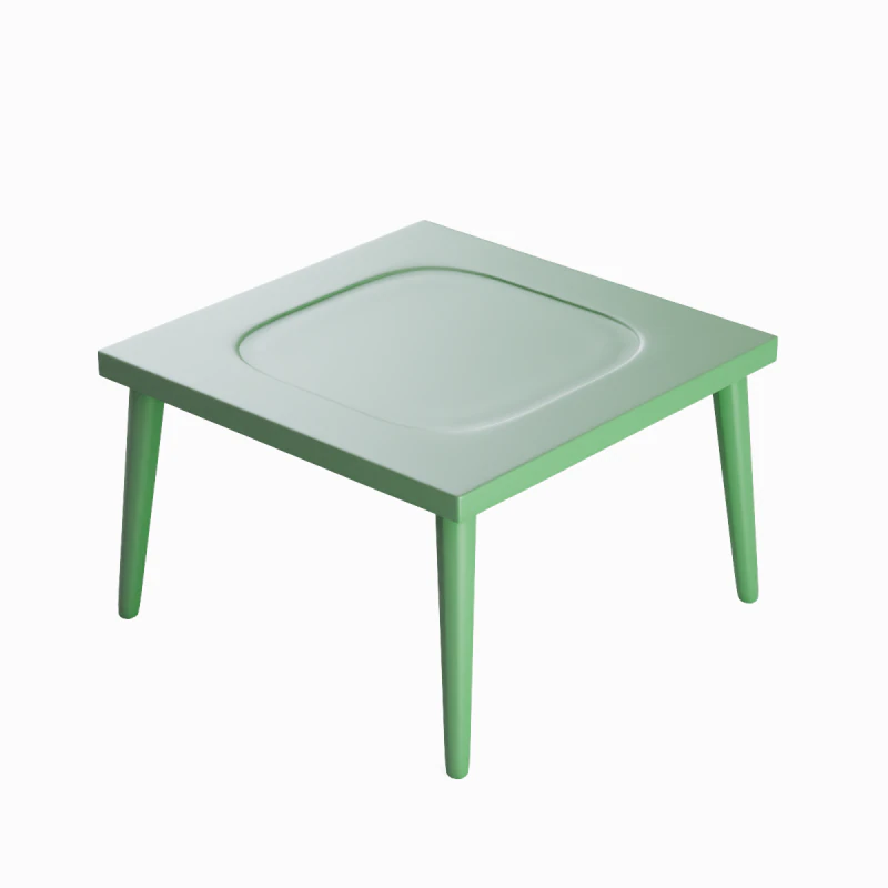 Plastic Table 02 3D Model .c4d .max .obj .3ds .fbx .stl .blend 