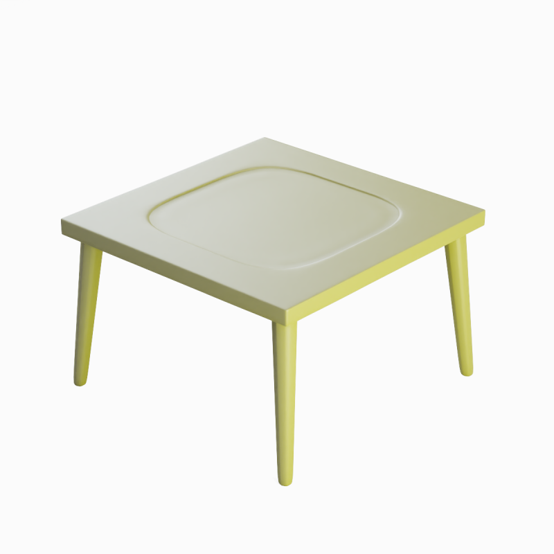 Plastic Table 03 3D 模型 .c4d .max .obj .3ds .fbx .stl .blend