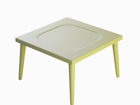 Plastic Table 03 3Dモデル