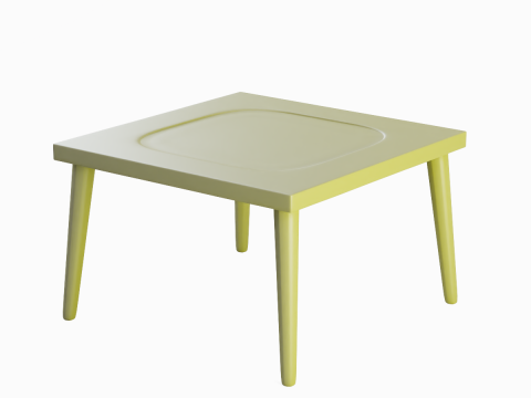 Plastic Table 03 3D 模型