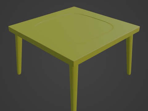 Plastic Table 03 3D 模型