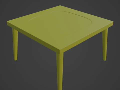 Kunststofftisch 03 3D Modell