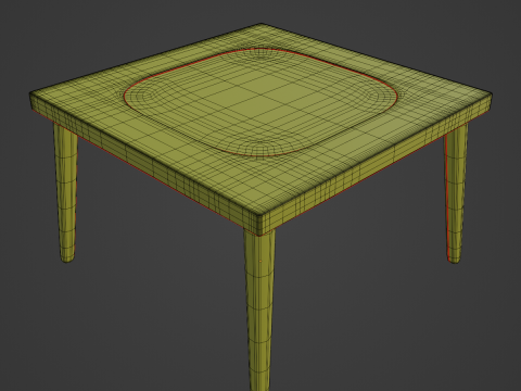 Plastic Table 03 3D 模型