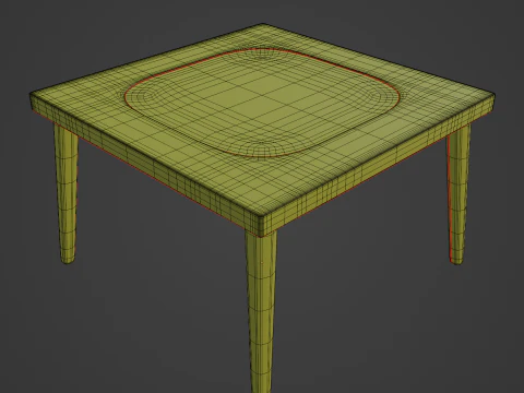 Kunststofftisch 03 3D Modell