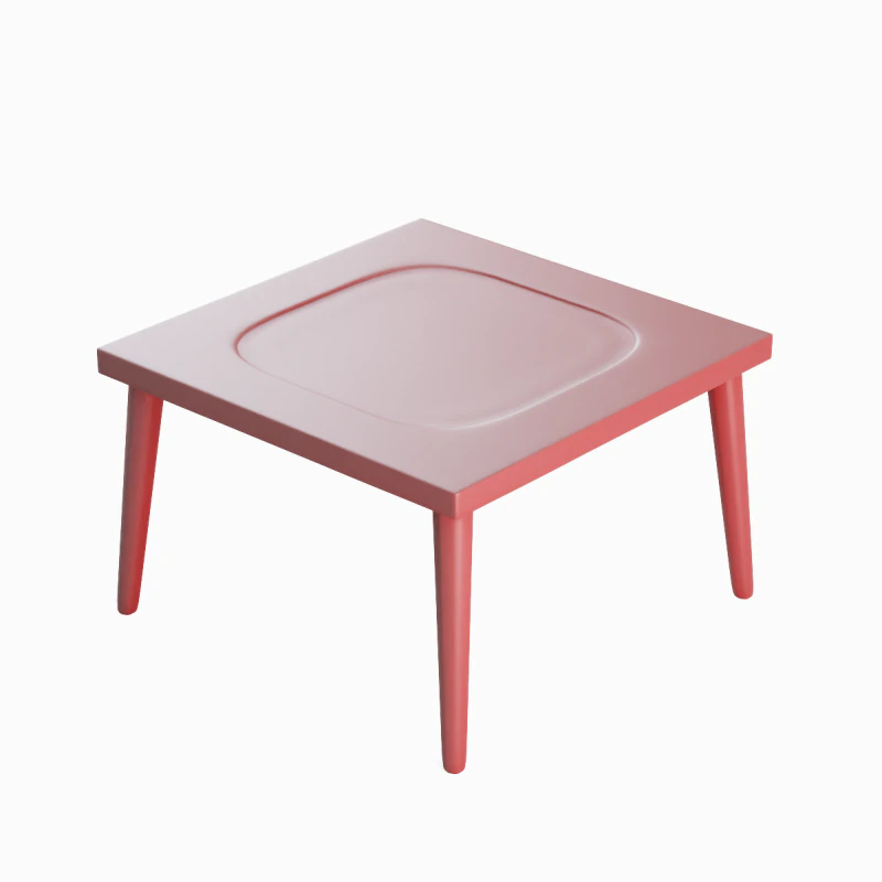 Plastic Table 04 3D Model .c4d .max .obj .3ds .fbx .stl .blend 