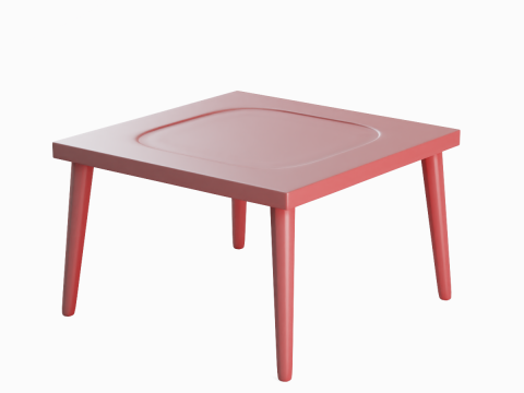 Plastic Table 04 3Dモデル