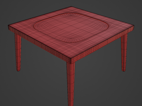 Plastic Table 04 3Dモデル