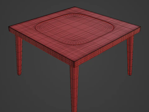 Plastic Table 04 3D Model