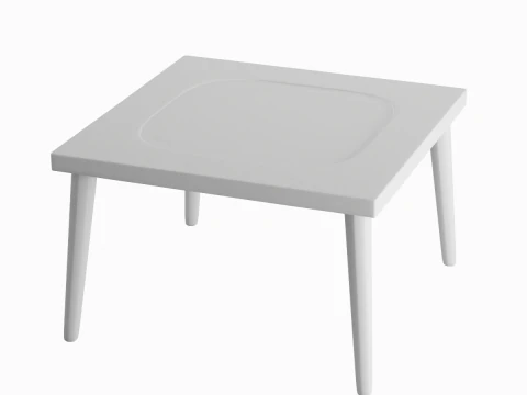 塑料桌05 3D 模型