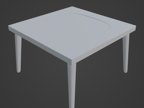 Plastic Table 05 3Dモデル