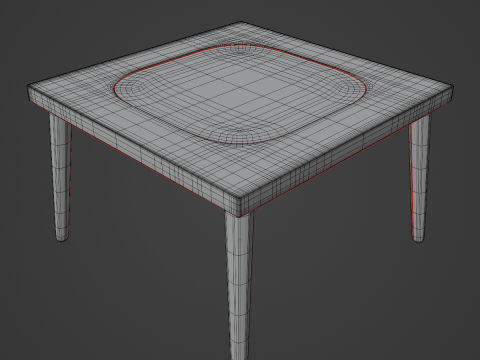 Plastic Table 05 3Dモデル