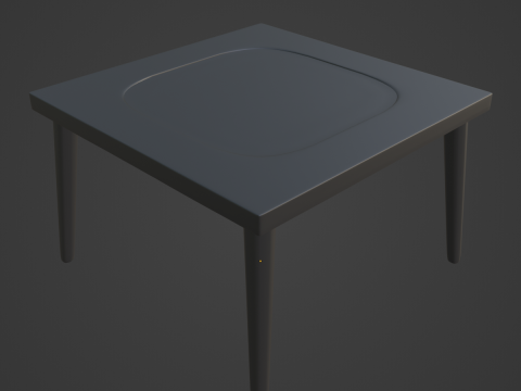 Plastic Table 06 3D Model
