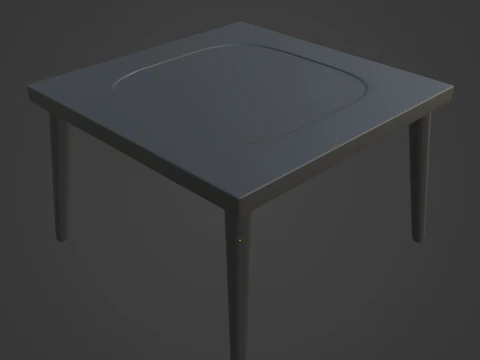 Plastic Table 06 3D Model