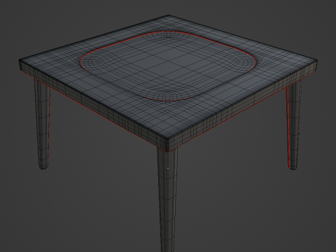 Plastic Table 06 3D Model