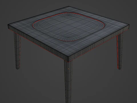 Plastic Table 06 3D Model