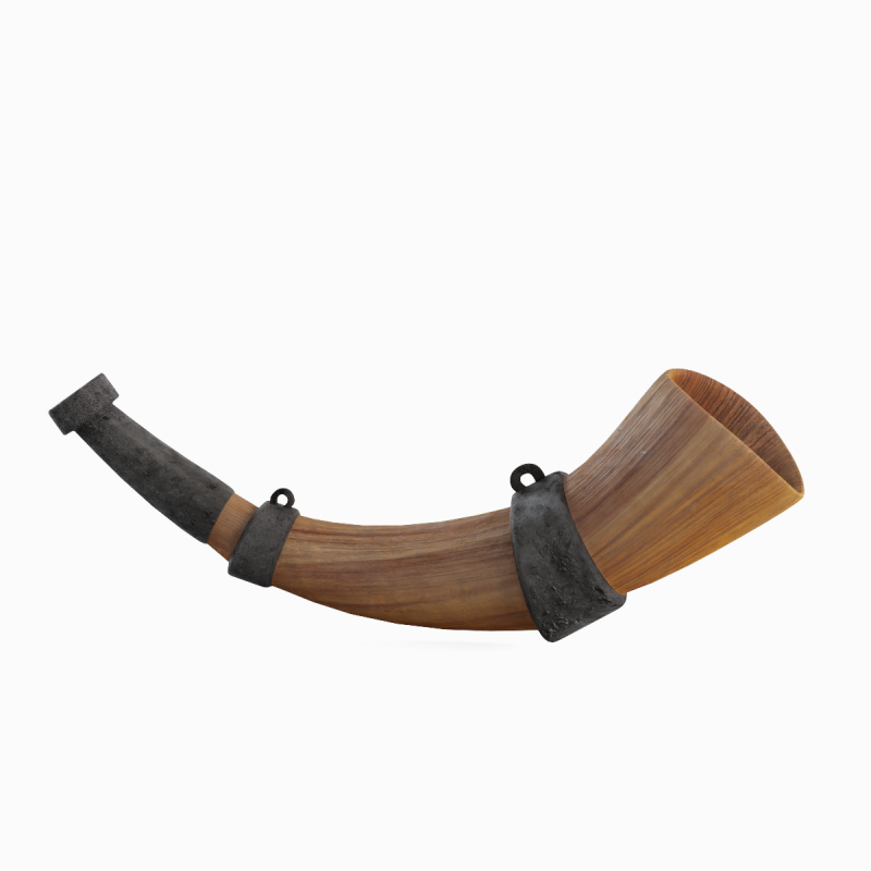 Viking Horn 01 3D 모델 .c4d .max .obj .3ds .fbx .stl .blend
