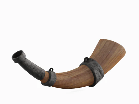 Viking Horn 01 3D Model