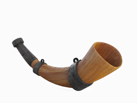 Viking Horn 01 3D Model