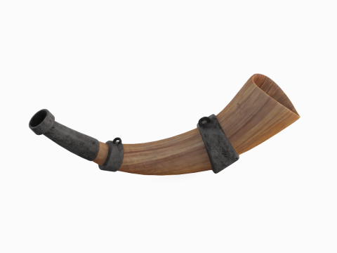 Viking Horn 01 3D 모델