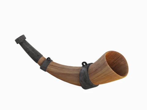 Viking Horn 01 3D Model