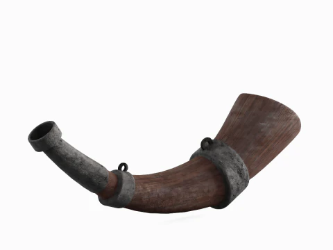 Viking Horn 02 3D Model