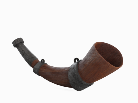 Viking Horn 02 3Dモデル