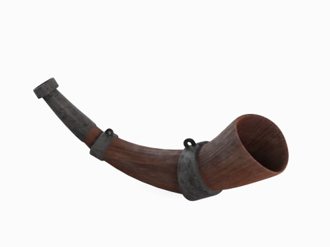Viking Horn 02 3Dモデル