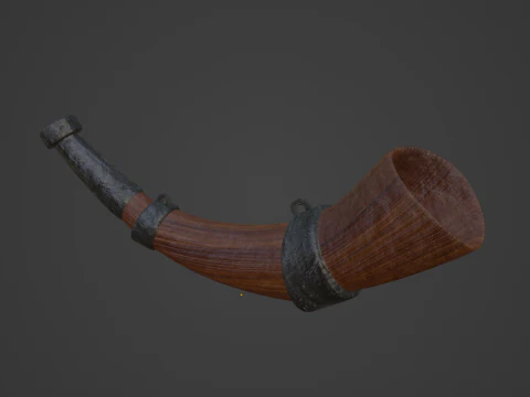 Viking Horn 02 3D Model