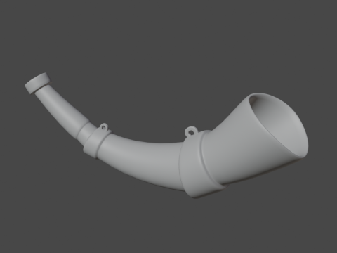 Viking Horn 02 3Dモデル