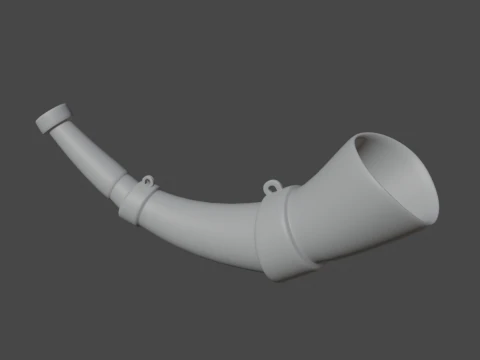 Viking Horn 02 3D Model