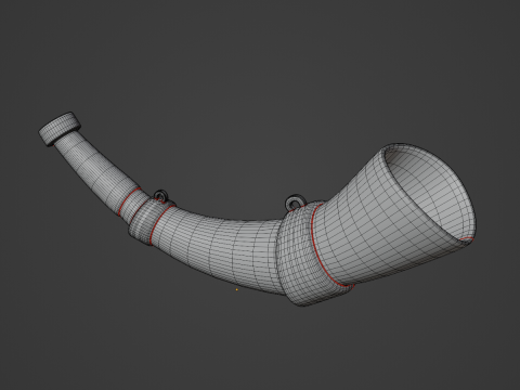 Viking Horn 02 3Dモデル