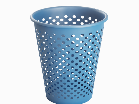 Plastic Trash Bin 01 3D-Modell