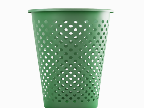 Plastic Trash Bin 02 3Dモデル