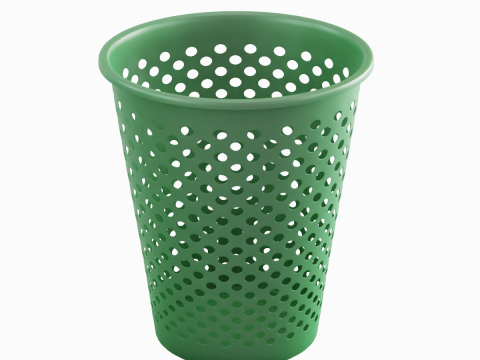 Plastic Trash Bin 02 3Dモデル