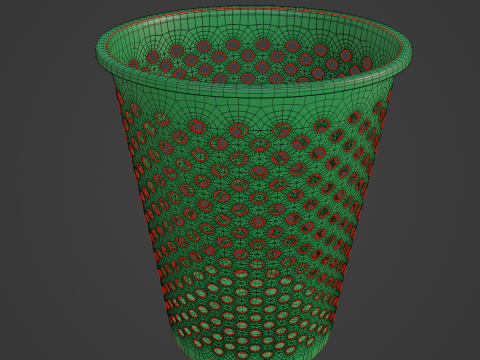 Plastic Trash Bin 02 3Dモデル