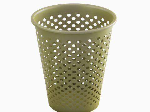 Plastic Trash Bin 03 3Dモデル