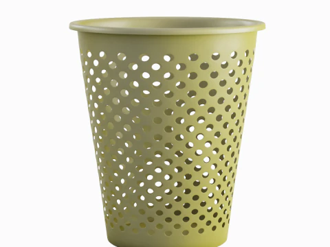 Plastic Trash Bin 03 3D Model