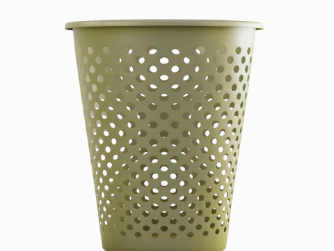 Plastic Trash Bin 03 3D Model