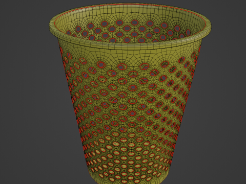 Plastic Trash Bin 03 3Dモデル