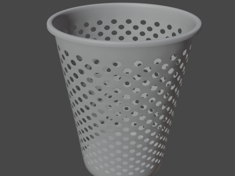 Plastic Trash Bin 03 3Dモデル