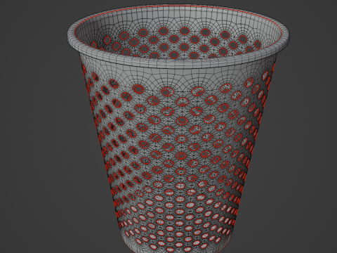 Plastic Trash Bin 03 3Dモデル