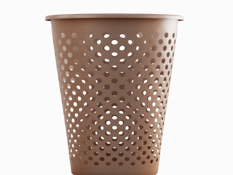 Plastic Trash Bin 04 3D Model