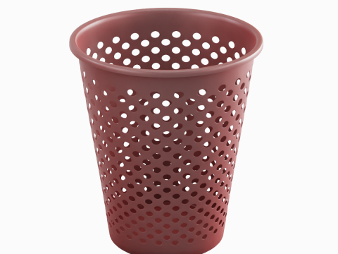 Plastic Trash Bin 05 3D Model