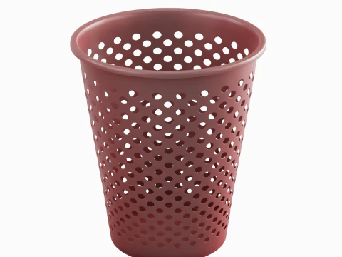 Plastic Trash Bin 05 3D Model