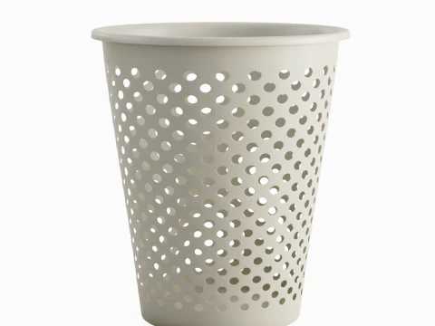 Plastic Trash Bin 06 3D Model