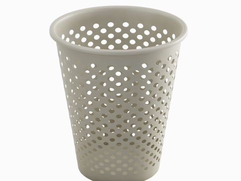 Plastic Trash Bin 06 3D 모델