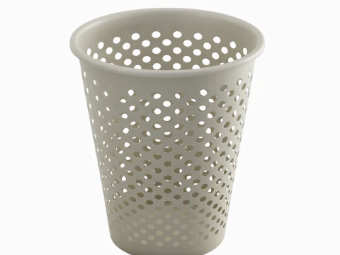 Plastic Trash Bin 06 3D Model
